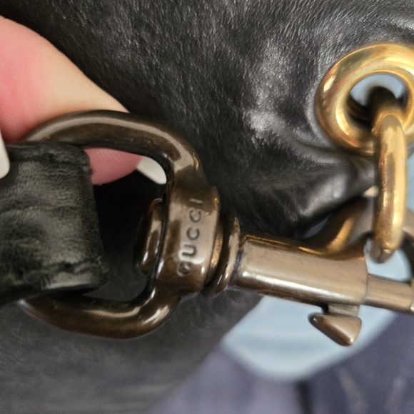 Black and Gold Studded Women's Bag - Picture 4 of 12